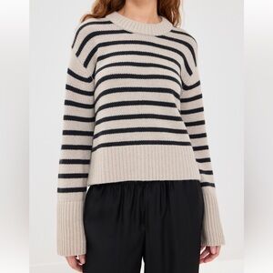 NWT Lisa Yang Sony Stripes Cashmere Sweater